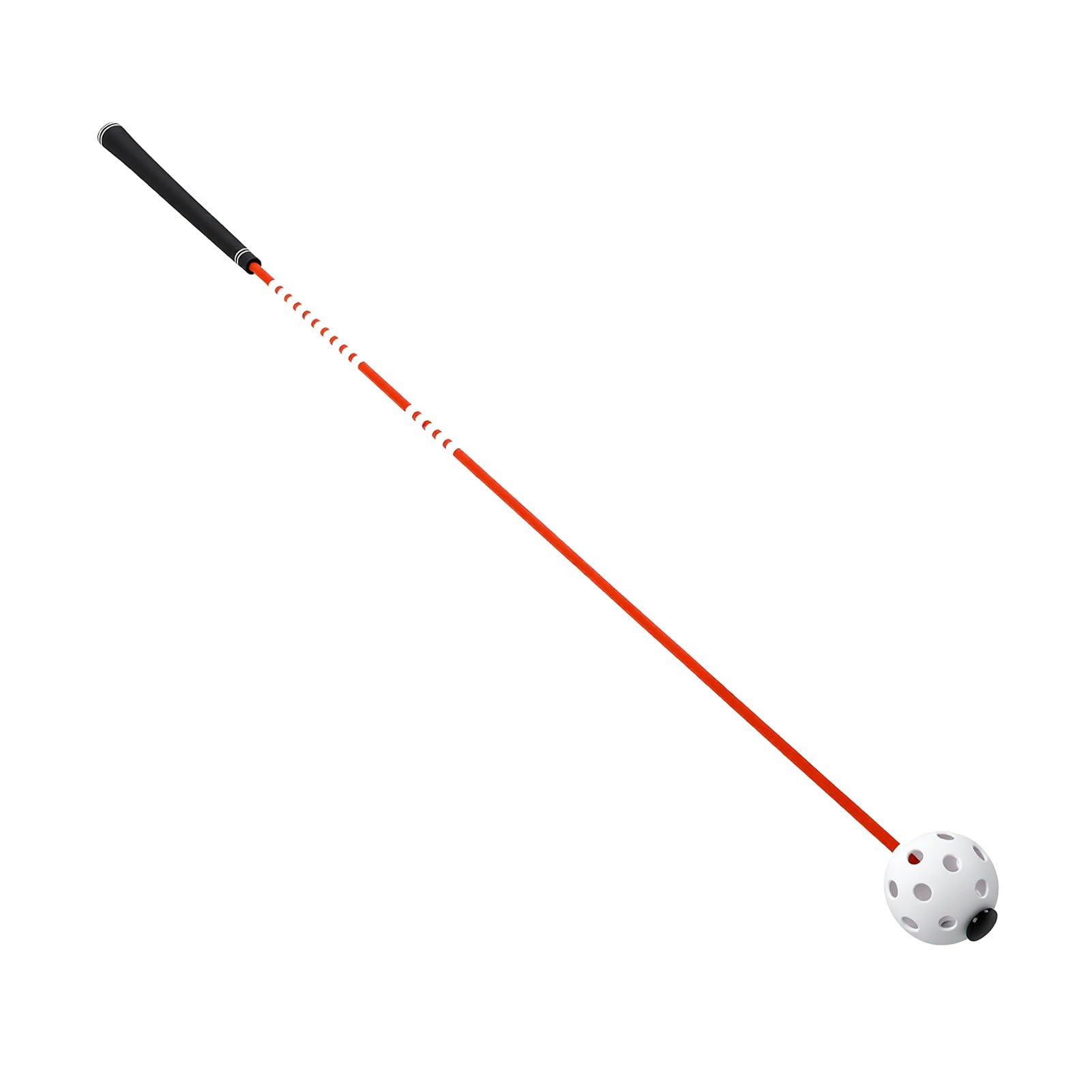 Jelquix Golf Swing Trainer, 119cm Length Practice Stick with Auditory Feedback for Swing Rhythm & Power, Portable Design, Ideal for Indoor & Outdoor Use