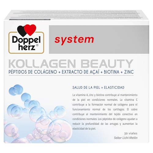 Doppelherz system KOLLAGEN BEAUTY - Complemento Alimenticio para Piel con Péptidos de Colágeno,...