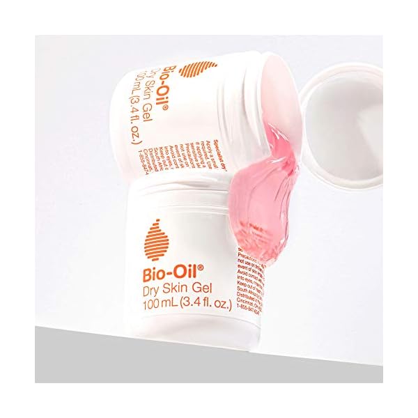 Bio-Oil Dry Skin Gel, Face and Body Moisturizer, Fast Absorbing Hydration, with Soothing Emollients and Vitamin B3, Non-Comedogenic, 3.4 oz