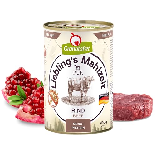 GranataPet Liebling's Mahlzeit PUR Rind, Monoprotein, 6 x 400g