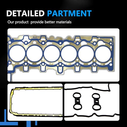 Image of AUCERAMIC N52 2.5L Cylinder Head Gasket Set Fit for 05-13 BMW 323xi 323i 325i 325xi 523i 525i 525xi Z4 X3 E60 E61 E83 E85 E90 E91 E92 E93 24V 2.5L N52B25 N52B25A 11127582245 11137548031 11340034068