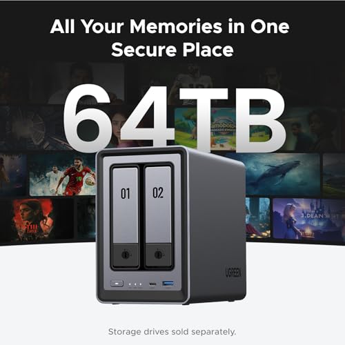 UGREEN NASync DXP2800 2-Bay Desktop NAS, Intel N100 Quad-core CPU, 8GB DDR5 RAM, 2.5GbE, 2 * M.2 NVMe Slots, 4K HDMI, Network Attached Storage (Diskless) - Image 4