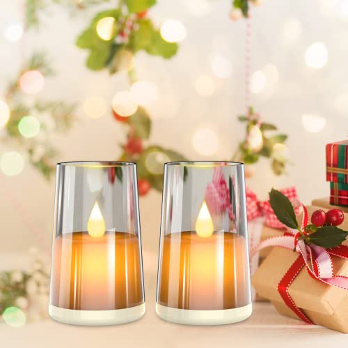 Xinbfgre Flickering Flameless Candles With Exquisite Wax-Like Plastic Shells, (Grey 55) #TOP2