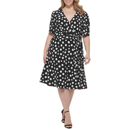 Image of Tommy Hilfiger Women's Casual Short Sleeve Wrap Dress