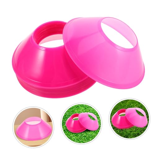 SOPOTUTU 20Pcs Small Soccer Training Cones 5-Inch Agility Discs for Football Basketball Skating Drills Portable Sports Markers for Field and Agility Practice - Image 8