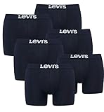 Levi's Herren Boxershorts Boxer Brief Unterhosen 905001001 6er Pack, Farbe:Blau, Menge:6er Pack (3X 2er), Wäschegröße:L, Artikel:-321 Navy