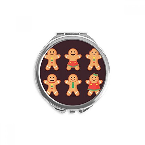 Miroir de poche de Noël rond multicolore comme cadeau secret santa original