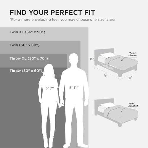 Image of Bedsure GentleSoft Fleece Blanket Twin Size Dark Grey - 300GSM Lightweight Plush Fuzzy Cozy Soft Warm Blanket for Bed, Sofa, Couch, Travel, Camping, 60x80 inches