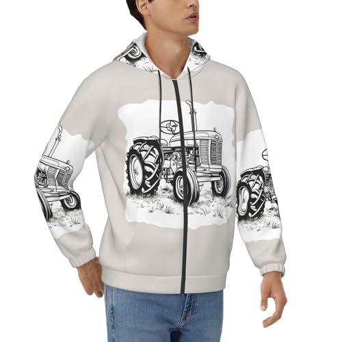 Sweat à capuche tracteur homme, le cadeau original pour passionné