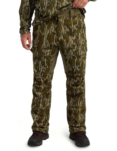 Nomad Mens Nomad Harvester VX3 Pant, Insulated, Wind-Resistant, and Quiet Hunting Pants for Cold-Weather Performance, Mossy Oak Bottomland Camo, Large