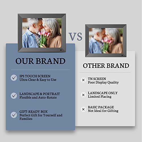 Bsimb 32Gb Wifi Digital Picture Frame, 10 Inch Electronic Photo Frame With Ips Touch Screen, Instantly Share Pictures & Videos Via App & Email, Auto-Rotate, Wall Mountable, Gift For Grandparents #TOP6