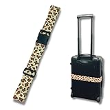 AT Product スーツケースベルト キャリーケース ベルト suitcase belt (ヒョウ, L)