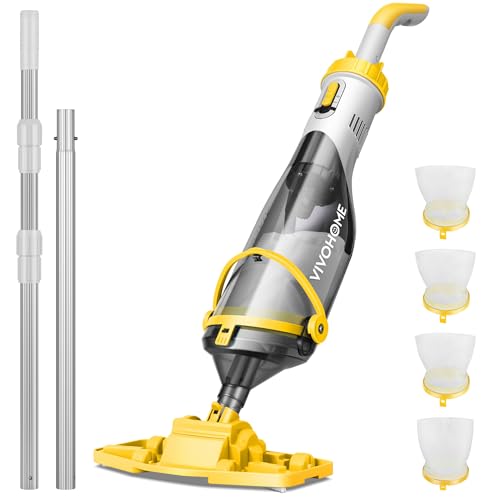 VIVOHOME 278cm Aspirador de Piscina Inalámbrica con Succión Fuerte de 4200LPH, Limpiafondos Piscina Autonomía de 60 Minutos para Piscinas Spas y Jacuzzis