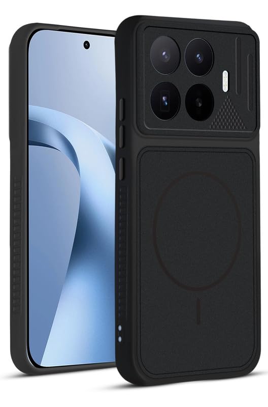 Mr. Case Back Cover for Xiaomi 17T 5G | Ring Design Protective Case with Camera Cut Protection | Anti Slip Grip | Shockproof Mobile Cover - Stone Black-image-40