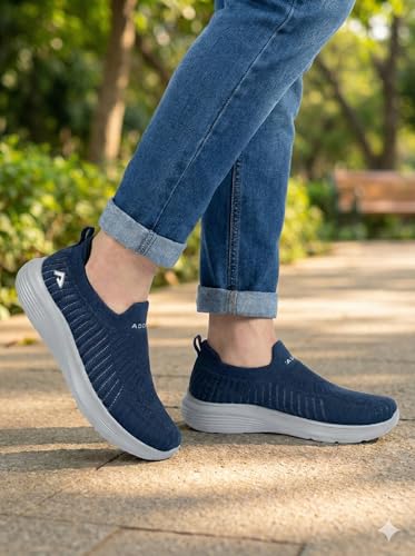 Image of Adda (Label Men's Sports Shoes with Memory Foam Cushioned Insole|Running Walking Gym Training Jogging Athletics|Comfortable & Stylish|Casual & Lightweight|Slipon Sneaker Gent's & Boy's...