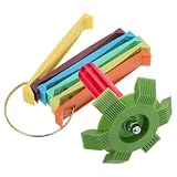TOYANDONA 2 Stück Lamellenkamm Reinigungsbürste für Kühlschlangen und Kondensator Reinigung Edelstahl und Kunststoff Zeitsparend und Benutzerfreundlich für Sommerferien Wartung im Heim