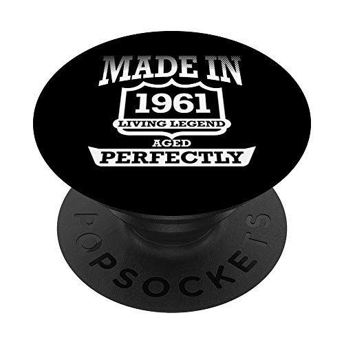 60 Cumpleaños Madre Regalo de 60 años Mujer 1961 PopSockets PopGrip: Agarre intercambiable para Teléfonos y Tabletas