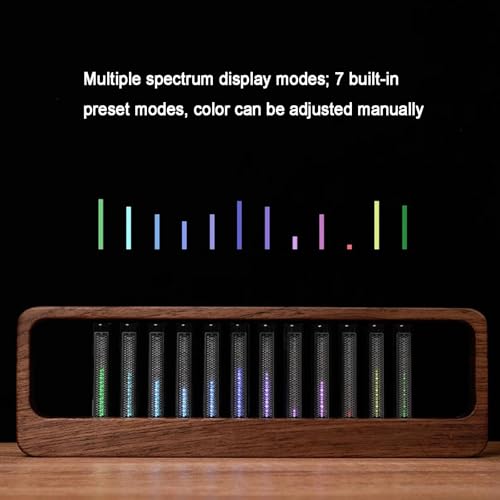 Lampe LED rythme musical Nixie avec 7 modes et interrupteur dynamique pour studio