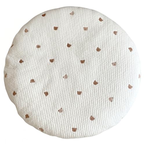 Tapis rampant de pépinière rond et moelleux pour les jeux de bébé au salon