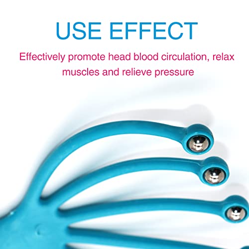 Nutlet 2 Pack Scalp Massager - Head Whisk Massager For Stress Relax - Manual Scalp Massager Perfect As A Gift - Hair Massager For All Hair Types Of Men Women Kids - Pink And Blue #TOP4