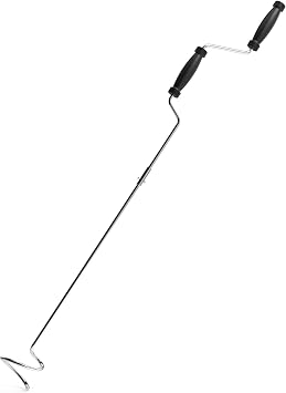 Stainless Steel Compost Aerator Tool - Manual Turner & Mixer for Compost Tumblers and Bins | Faster Decomposition, Rust-Proof