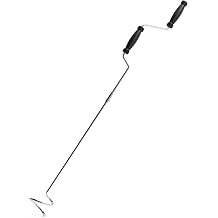 Compost Aerator Tool - Manual Compost Turner and Mixing Tool for Outdoor Compost Container Rotating Compost Rotary Tool Stainless Steel