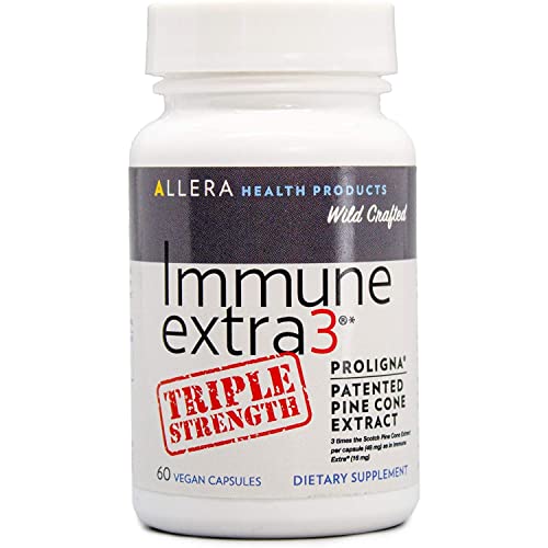 IMMUNEXTRA Allera Health Products Immune Extra 3 - Triple Strength - 60 Count - Pine Cone Extract - May Support Immune Health