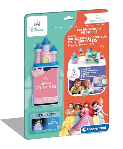 Clementoni | Disney – Les Histoires de Princesses pour Enfants 2+ | Recharge pour Projecteur Conteur d’Histoires Plus | 5 Contes Racontés et Projetés |...