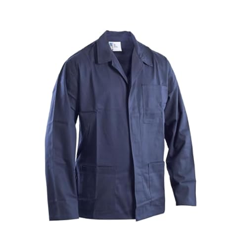 Generico Giacca da Lavoro Uomo in Cotone 100% MASSAUA (Blu, 52)