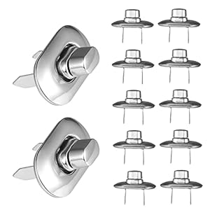 Holibanna 12 stks portemonnee draaien draaien draaien sloten lederen accessoires portemonnee sloten voor lederen handtas…