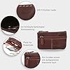 Gusti Schlüsseltasche Leder – Kompaktes Schlüsseletui für Damen & Herren, Vintage Schlüsselanhänger Organizer, Praktische kleine Autoschlüssel Tasche Braun mit Reißverschluss #3