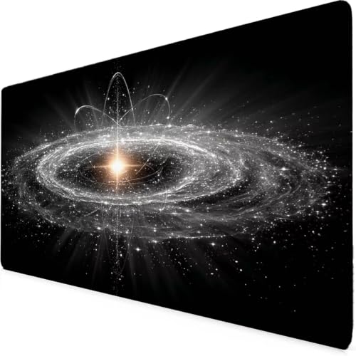 Tapis de souris géant gris motif constellation qui transforme votre bureau à la maison