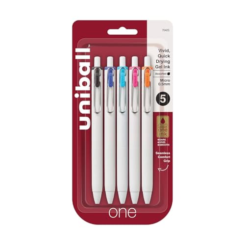 Uni-Ball One Bolígrafo Gel Retráctil 0.5 mm Pack 5 miniatura 1