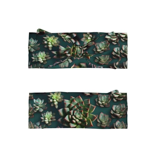 Many succulents Baby Bow Headband. Comfortable baby headband, suitable for daily wear and photo props.2