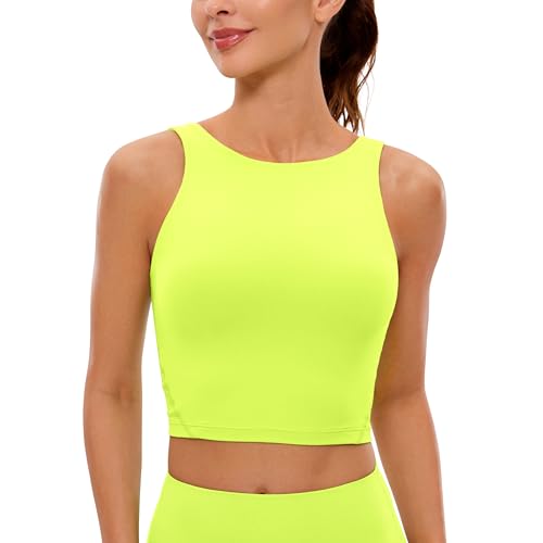 Image of CRZ YOGA Womens U Back Sports Bras | Light Support, Removable Pads, Yoga, Extremely Soft, U Back, Wide Straps, for Women