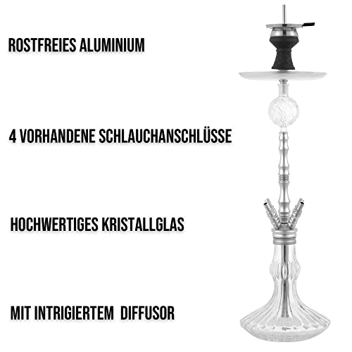 LUNA BIGIMA Shisha Set Komplett 18/8er Schliff – Bild 2