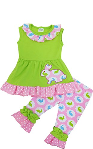 Angeline Boutique Girls Easter Bunny Outfit Clothing Set - Various Styles
