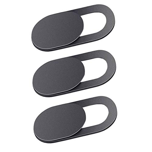 Image of Webcam Cover, 3 Pack 0.03inch Ultra Thin Metal Web Camera Cover Slide with Strong Adhesive for Laptop Desktop PC Macboook Pro iMac Mac Mini Computer Smartphone, Protecting Privacy and Securtiy
