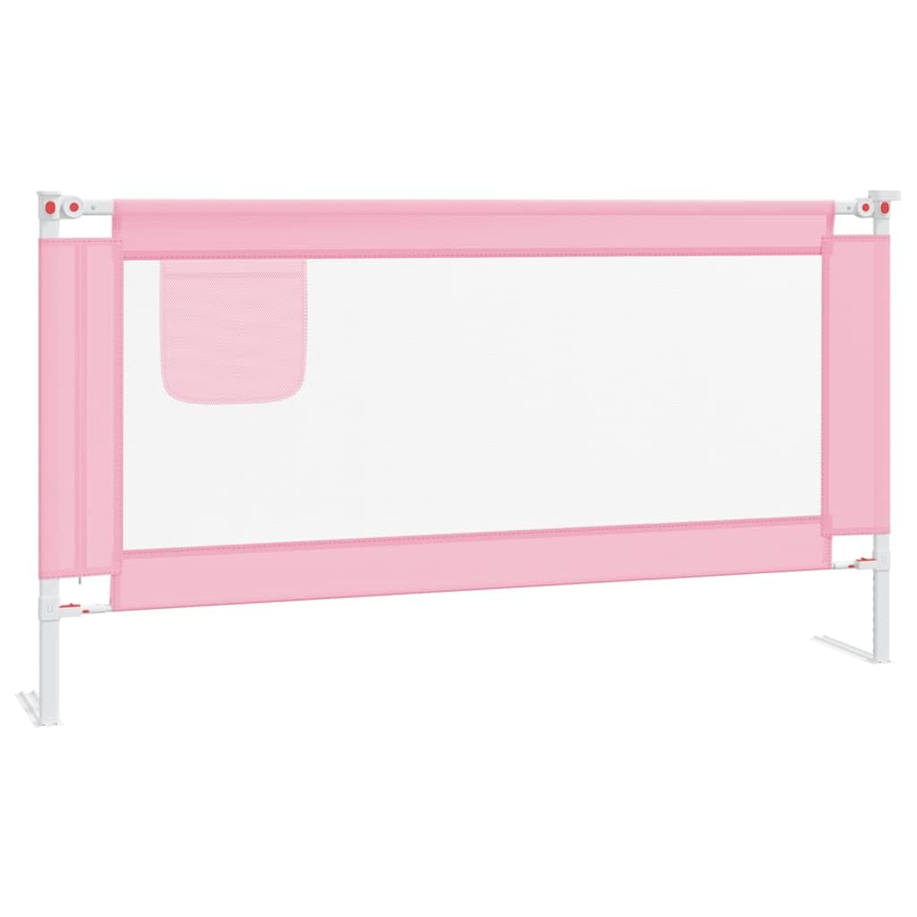 Generisch Kleinkind-Bettschutzgitter Rosa 160x25 cm Stoff,Baby & Kleinkind,Babysicherheit,Baby-Bettschutzgitter,10203
