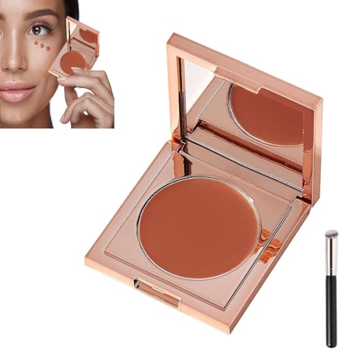 Untersuchungskorrektur, wasserdichte Farbkorrektur für dunkle Kreise mit Pinsel, eine Größe unter Augen Concealer, verbergen und hellen dunkle Kreise langlebige Fundamente (orange)