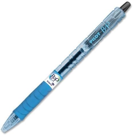 PILOT B2P - Bottle to Pen Refillable & Retractable Ball Point Pen Made From Recycled Bottles, Fine Point, Black Ink, 2-Pack (32605)