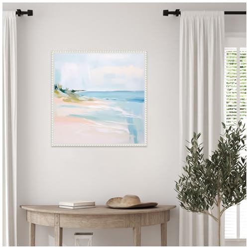 Amanti Art Framed Canvas Wall Art 22x22 Reflection of Beach No. 2 by Irena Orlov, Framed Wall Art Canvas, Beach Artwork, Traditional Decor, Medium Poster Painting for Living Room, Bedroom, Bathroom by Amanti Art - Used condition - Image 6