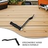 2pcs Boat Trailer Winch Handle Replacement - Manual Crank with Ergonomic Grip Heavy Duty Hand Winch for Marine and Car Trailers