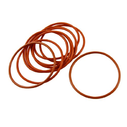 uxcell 10 Pcs Flexible Silicone O Ring Seal Sealing Gasket 62mm x 68mm x 3mm