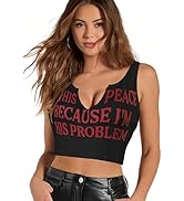 Women Tank Tops Summer Sleeveless Basic Crop Tops V Neck Shirts Ribbed Knit Casual Tee