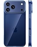 TORRAS for iPhone 17 Pro Case Crystal Blue, Ultra-Thin, 2025 Upgraded Non-Yellowing, Military-Grade Protection, Slim Case for iPhone 17 Pro Phone Case, Soft, Anti-Scratch, Blue