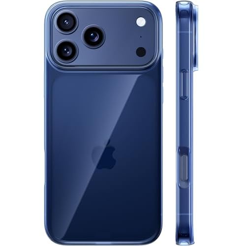 TORRAS for iPhone 17 Pro Case Crystal Blue, Ultra-Thin, 2025 Upgraded Non-Yellowing, Military-Grade Protection, Slim Case for iPhone 17 Pro Phone Case