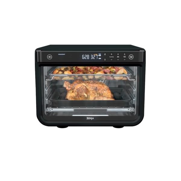 Ninja DT202BK Foodi 8-in-1 XL Pro Air Fry Oven, Large Countertop Convection Oven, Digital Toaster Oven, 1800 Watts, Black, 12 in.
