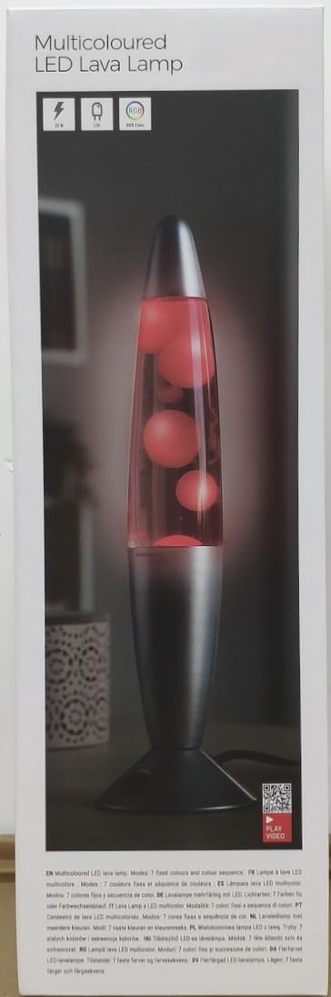Wielokolorowa lampa lawowa LED w kształcie rakiety, solidne szkło, aluminium, lampka nocna Led z mechanizmem woskowym, stały strumień lawy, oświetlenie LED, 7 alternatywnych kolorów