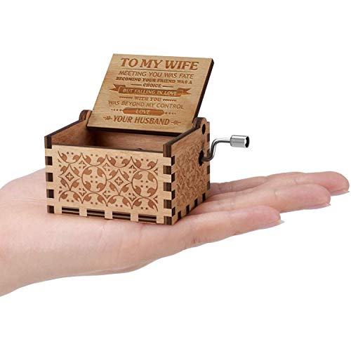 Engraved Music Box - You are My Sunshine, Gift for Your Wife - Falling In Love With You.